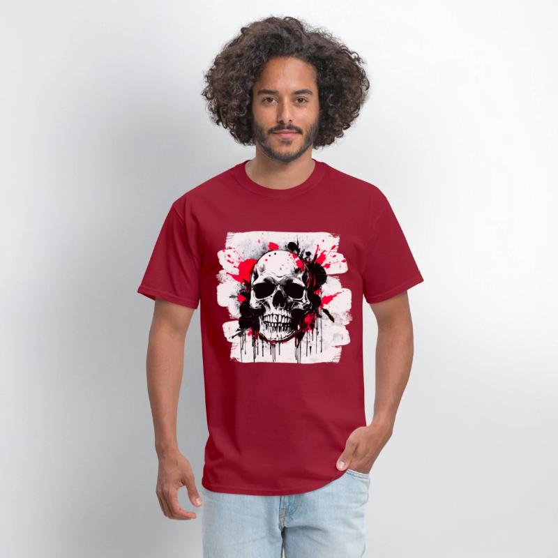 Skull Tattoo Heavy Metal Biker Style