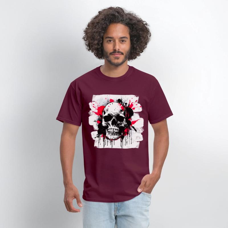 Skull Tattoo Heavy Metal Biker Style