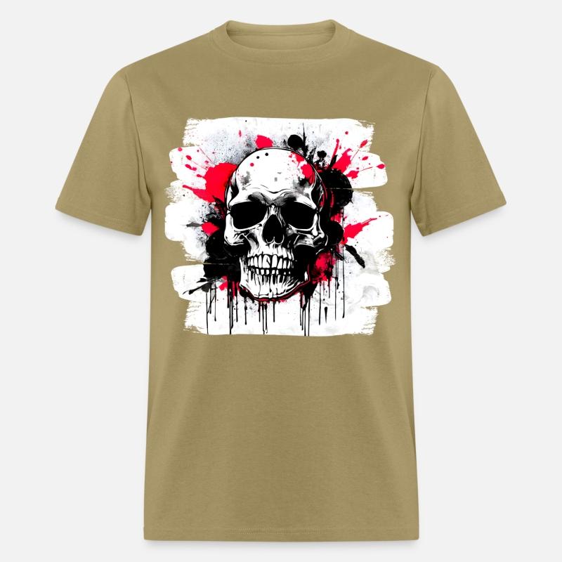 Skull Tattoo Heavy Metal Biker Style