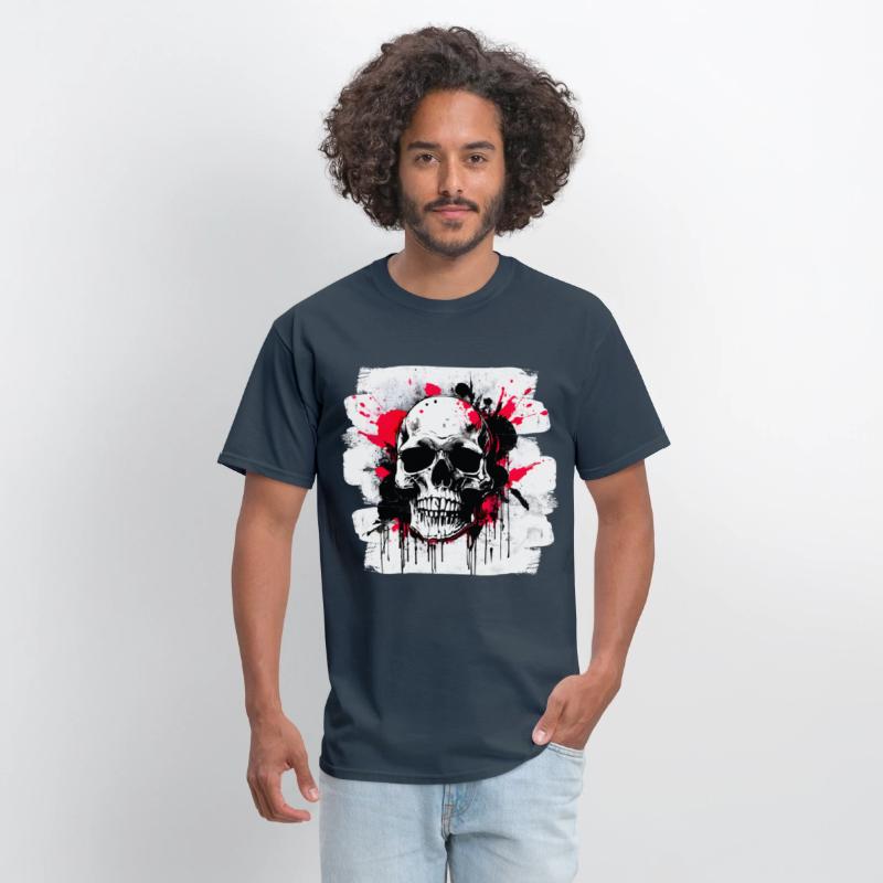 Skull Tattoo Heavy Metal Biker Style