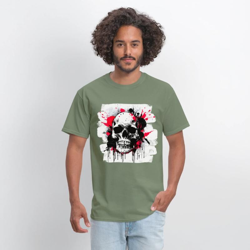 Skull Tattoo Heavy Metal Biker Style