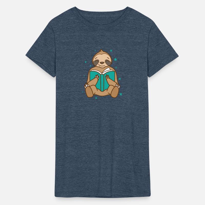 Sloth Reading Book Lazy Nature