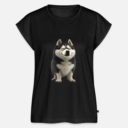 Smiling Husky Illustration Charming Pet Portrait