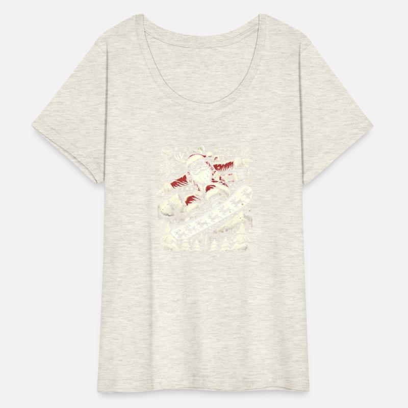 Snowboarding Santa Winter Wonderland Christmas Fun