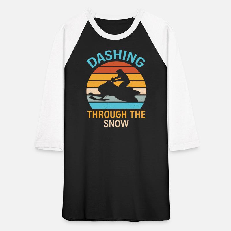 Snowmobiling Joke Pun Slogan - Dashing Through The