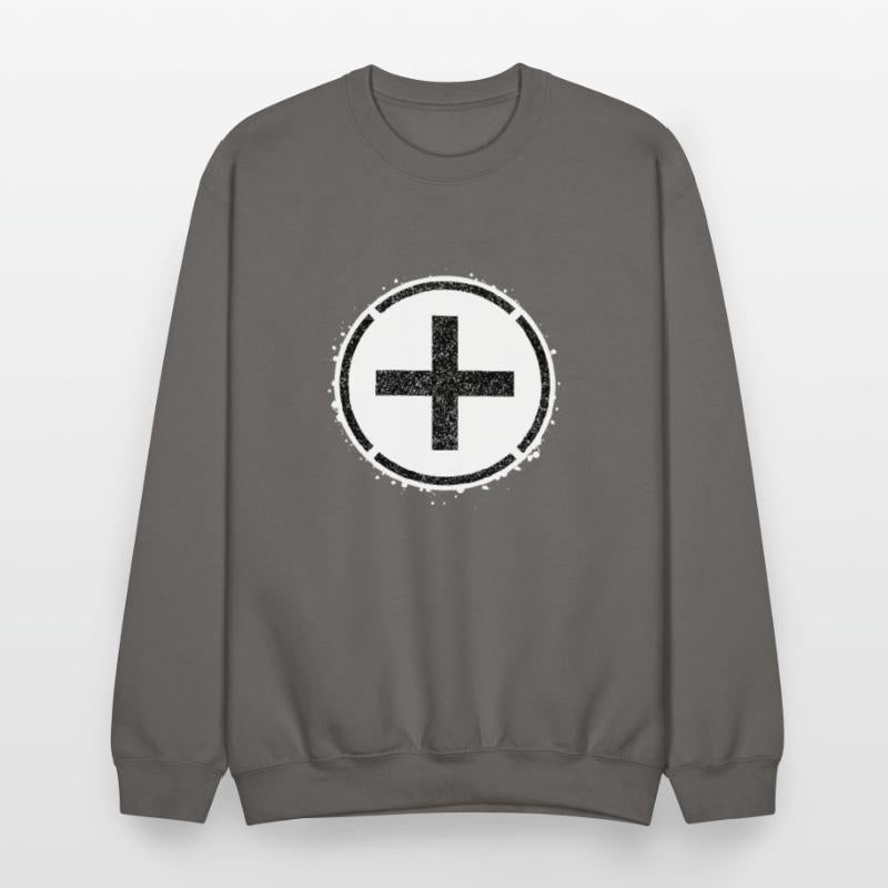 Sponge stencil Cross inside circle