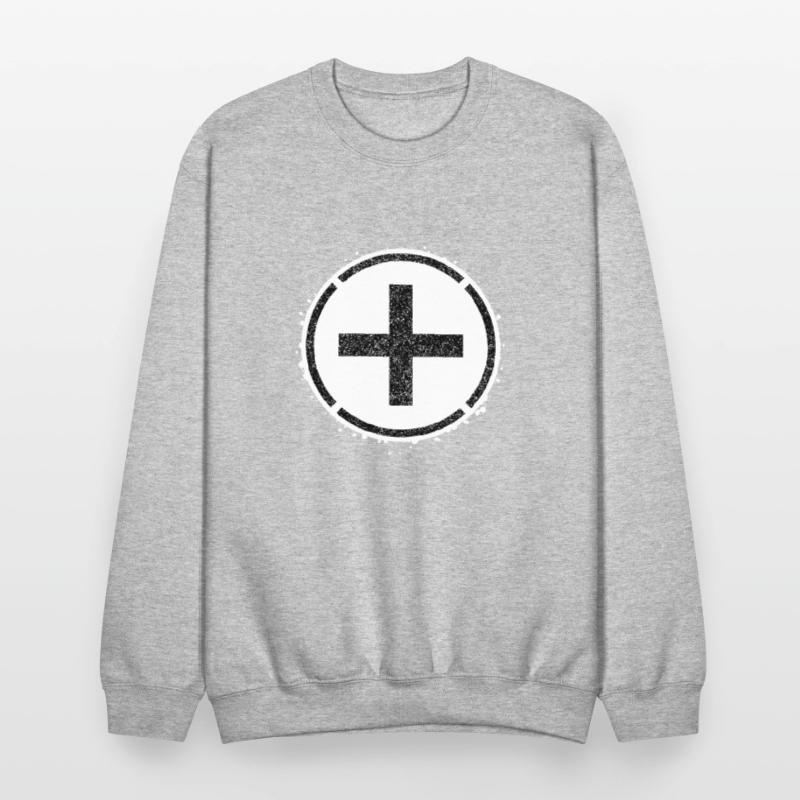 Sponge stencil Cross inside circle