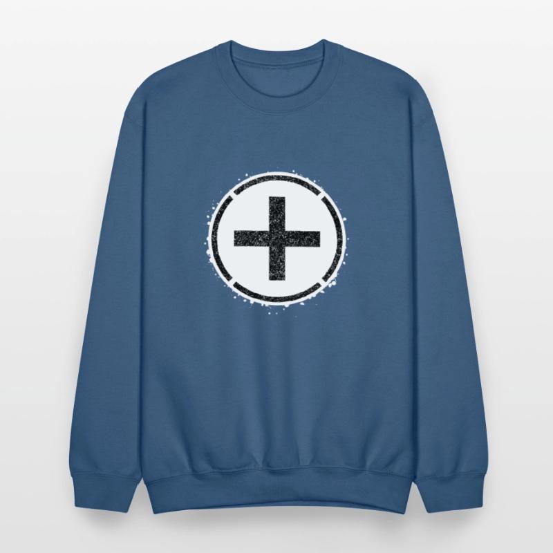 Sponge stencil Cross inside circle