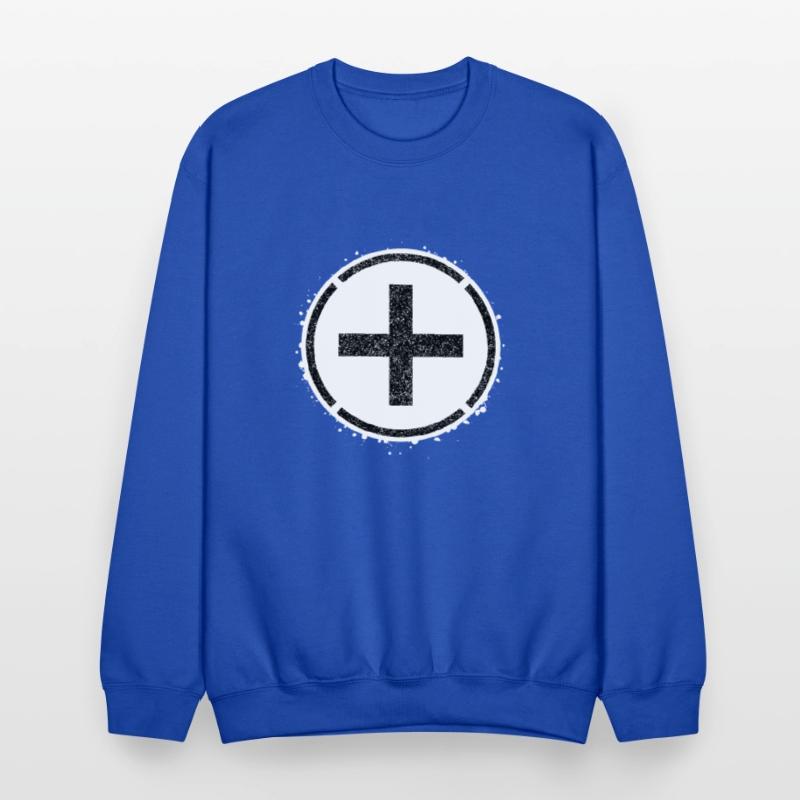 Sponge stencil Cross inside circle