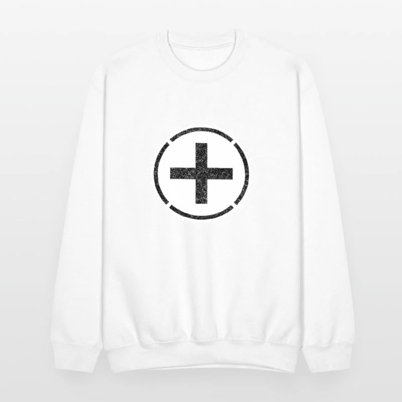 Sponge stencil Cross inside circle