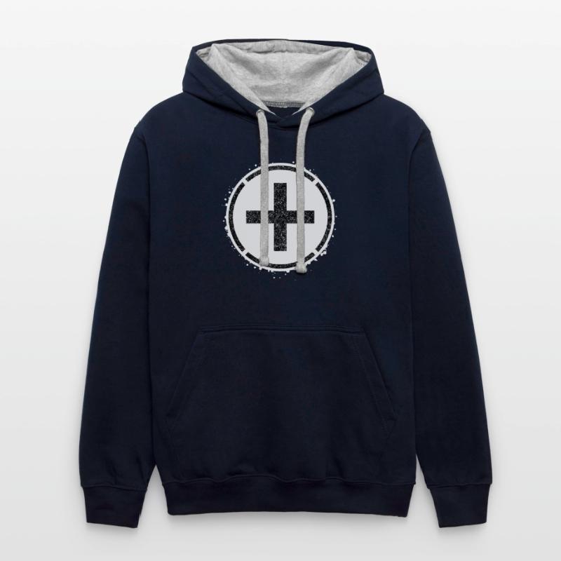 Sponge stencil Cross inside circle