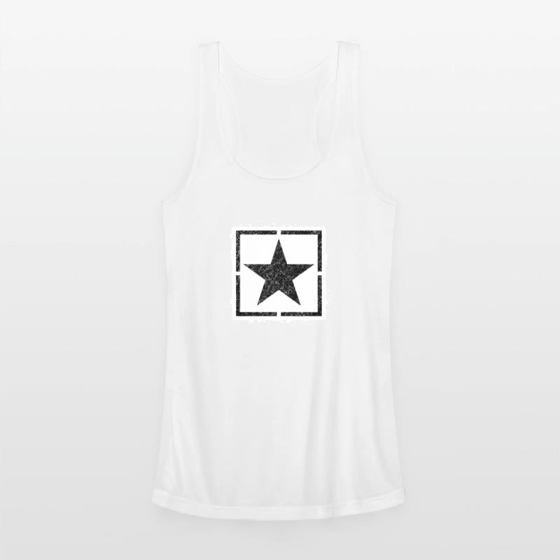 Sponge stencil Star inside square