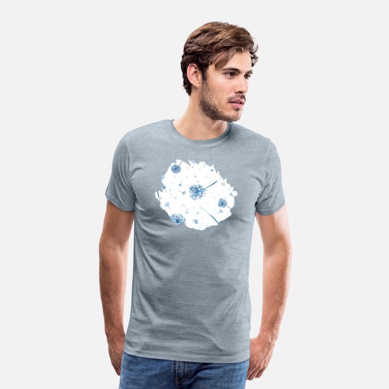 Spring Dandelions Blue Gray