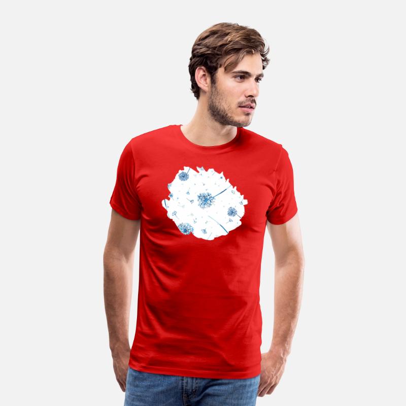 Spring Dandelions Blue Gray