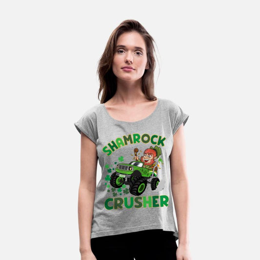 St Patricks leprechaun monster truck shamrock