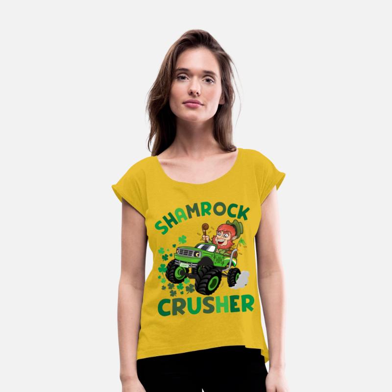 St Patricks leprechaun monster truck shamrock