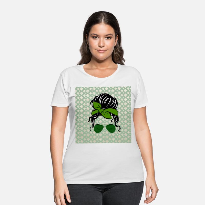 St Patricks Messy Bun