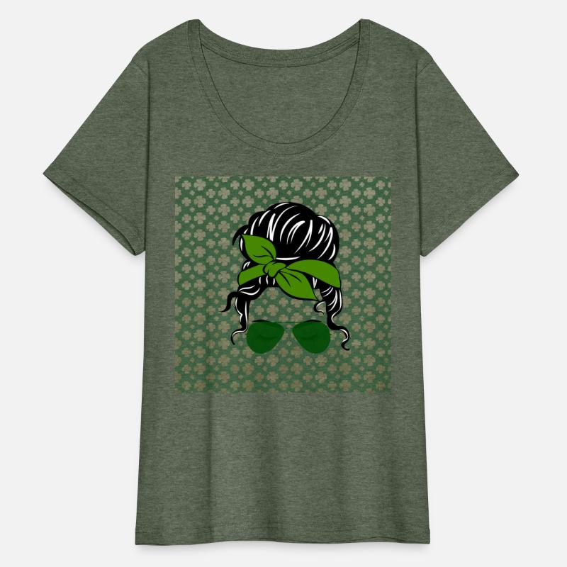 St Patricks Messy Bun