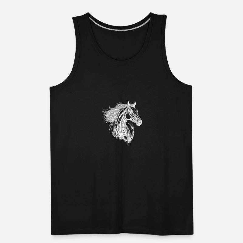 Stallion With Elegant Mane In The Wind Horse