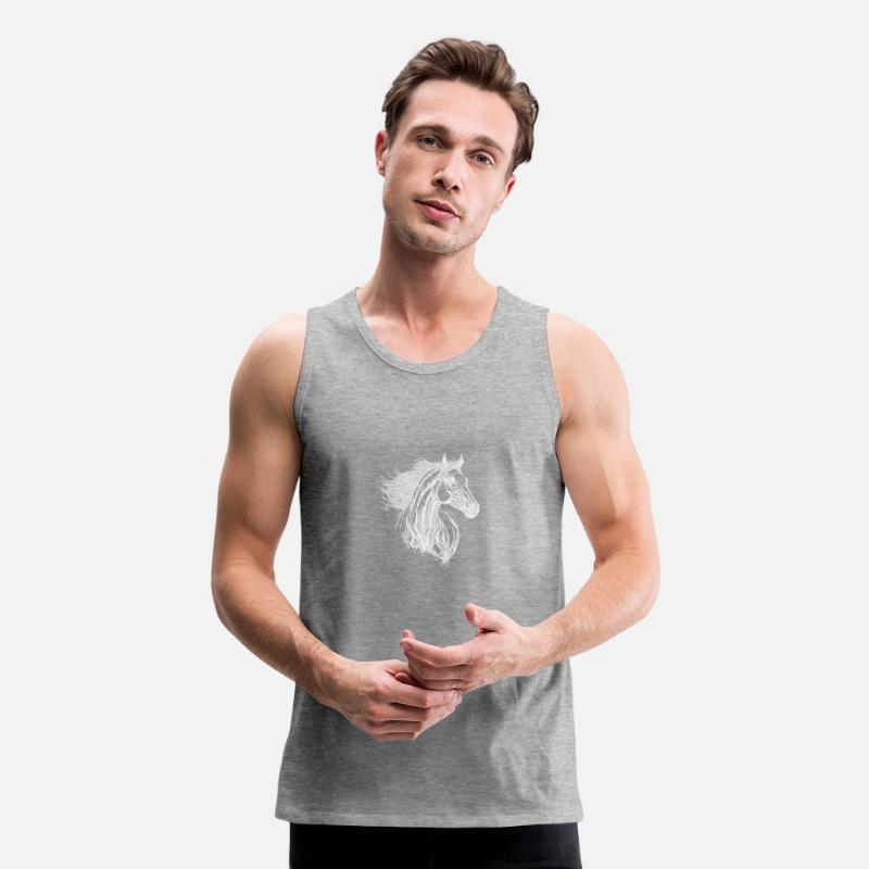 Stallion With Elegant Mane In The Wind Horse