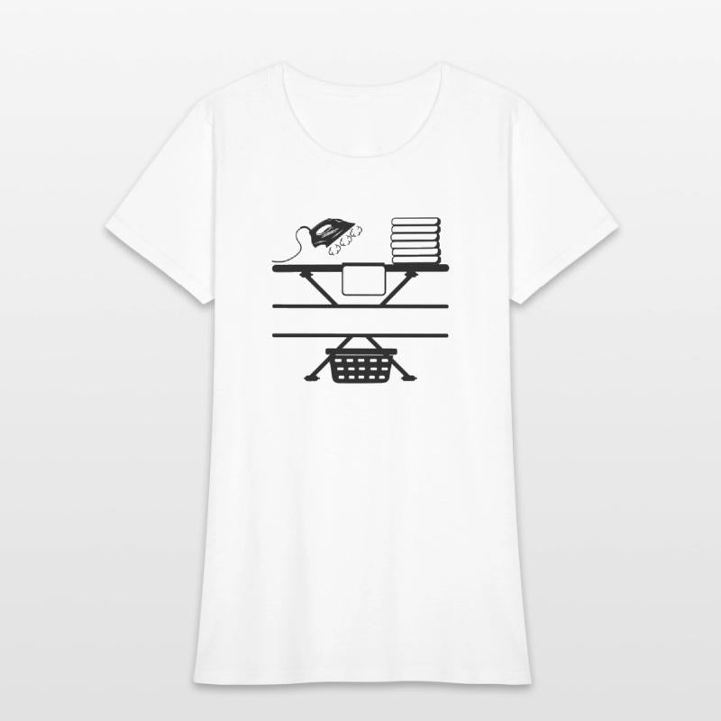 Steam iron ironing pad text banner