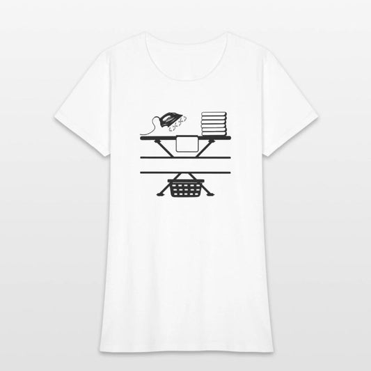 Steam iron ironing pad text banner