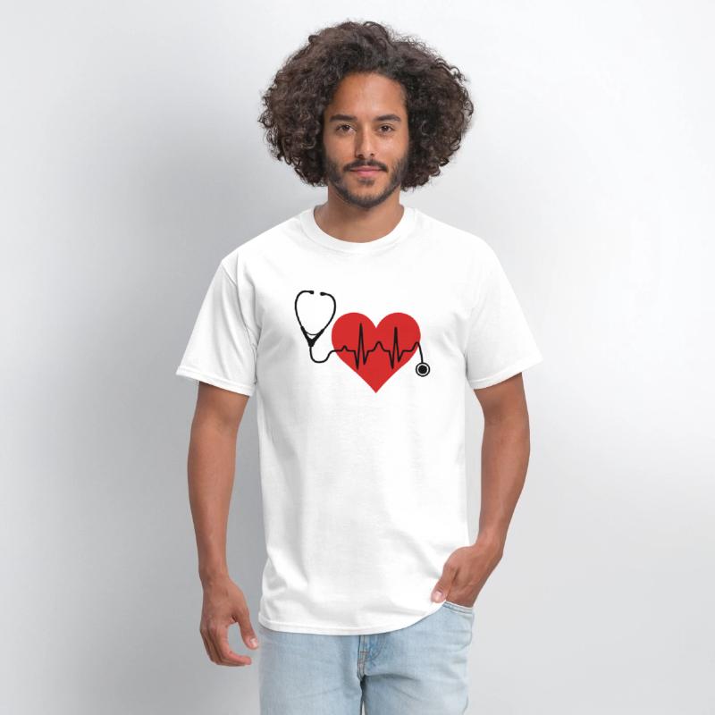 Stethoscope Heartbeat Heart T Shirt