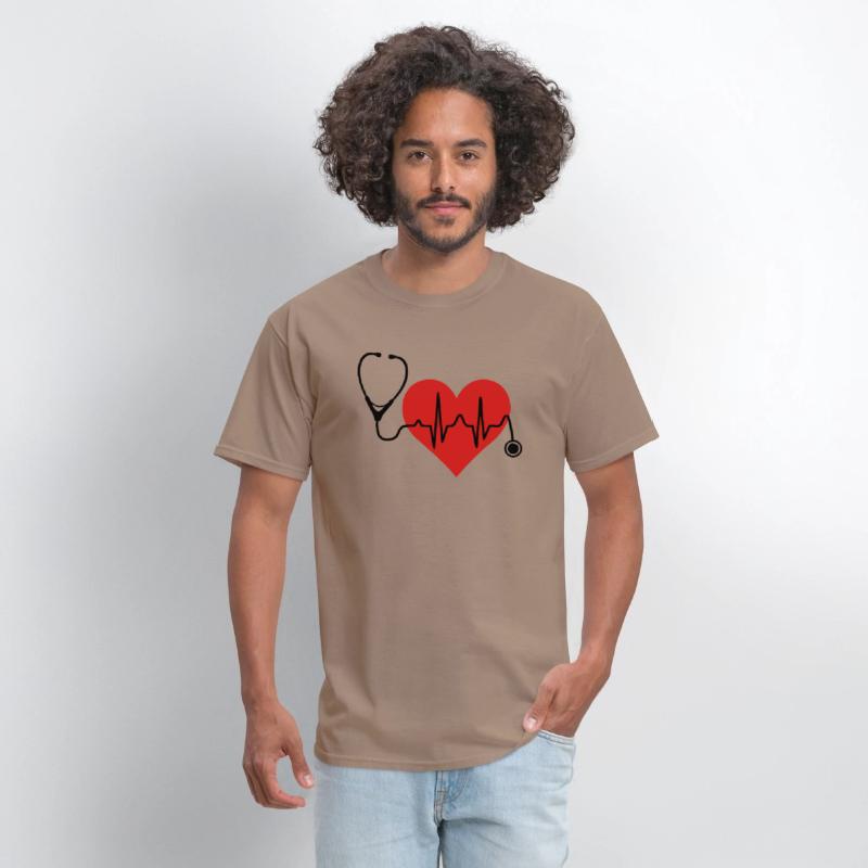 Stethoscope Heartbeat Heart T Shirt