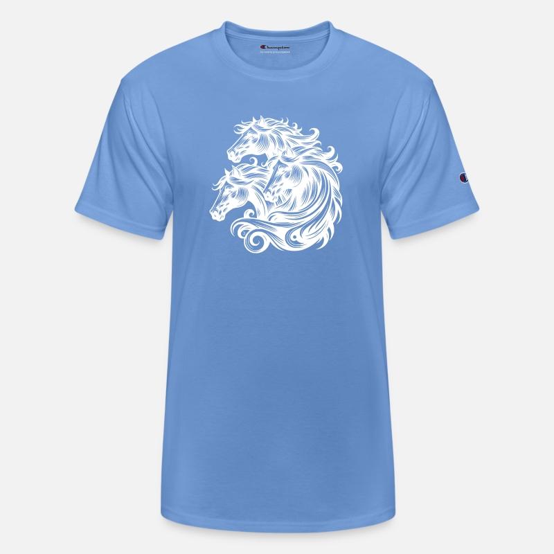 Stormy Horses With Elegant Manes In The Wind