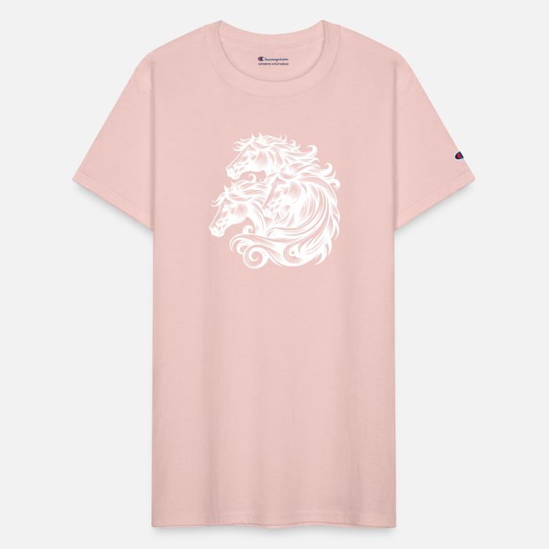 Stormy Horses With Elegant Manes In The Wind