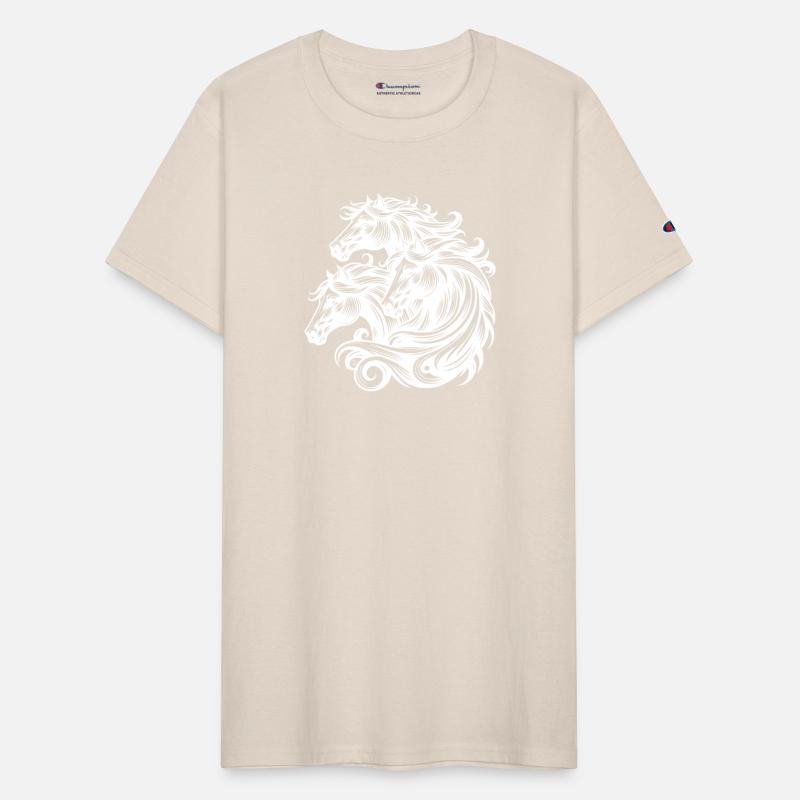 Stormy Horses With Elegant Manes In The Wind