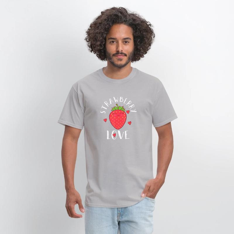 Strawberry Love Lover Fruit Smiling Farmer Greengr