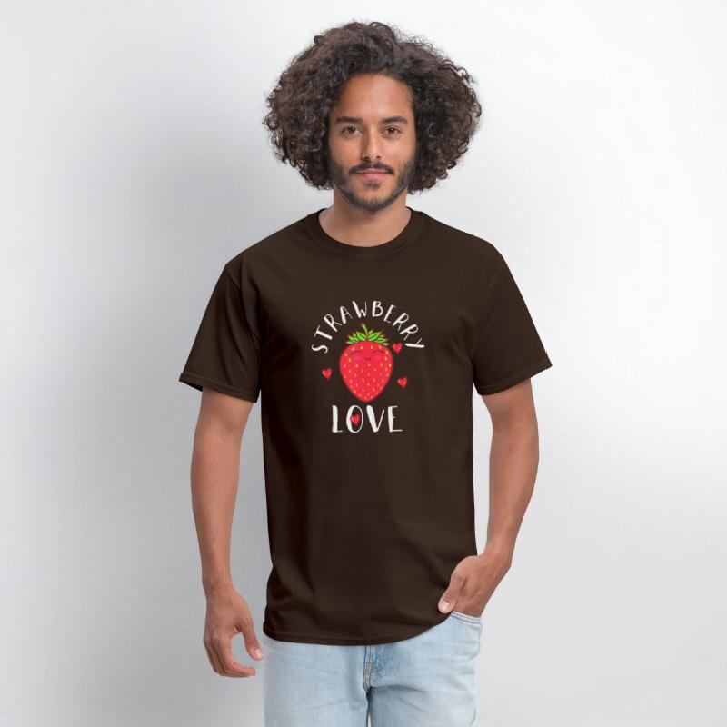 Strawberry Love Lover Fruit Smiling Farmer Greengr