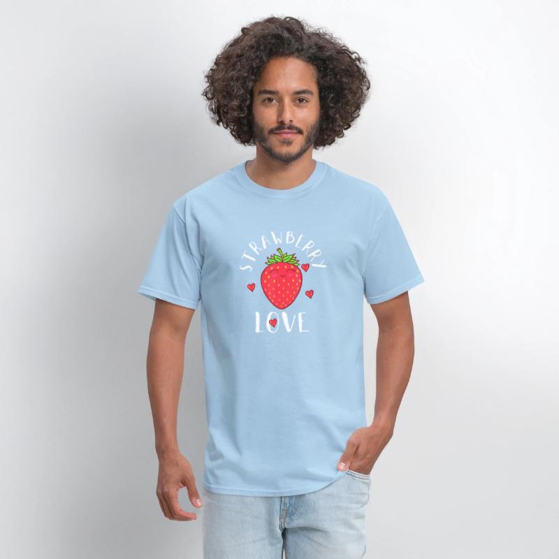 Strawberry Love Lover Fruit Smiling Farmer Greengr