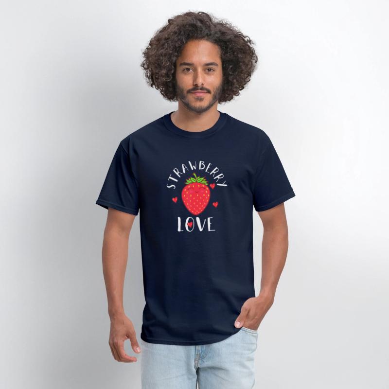 Strawberry Love Lover Fruit Smiling Farmer Greengr