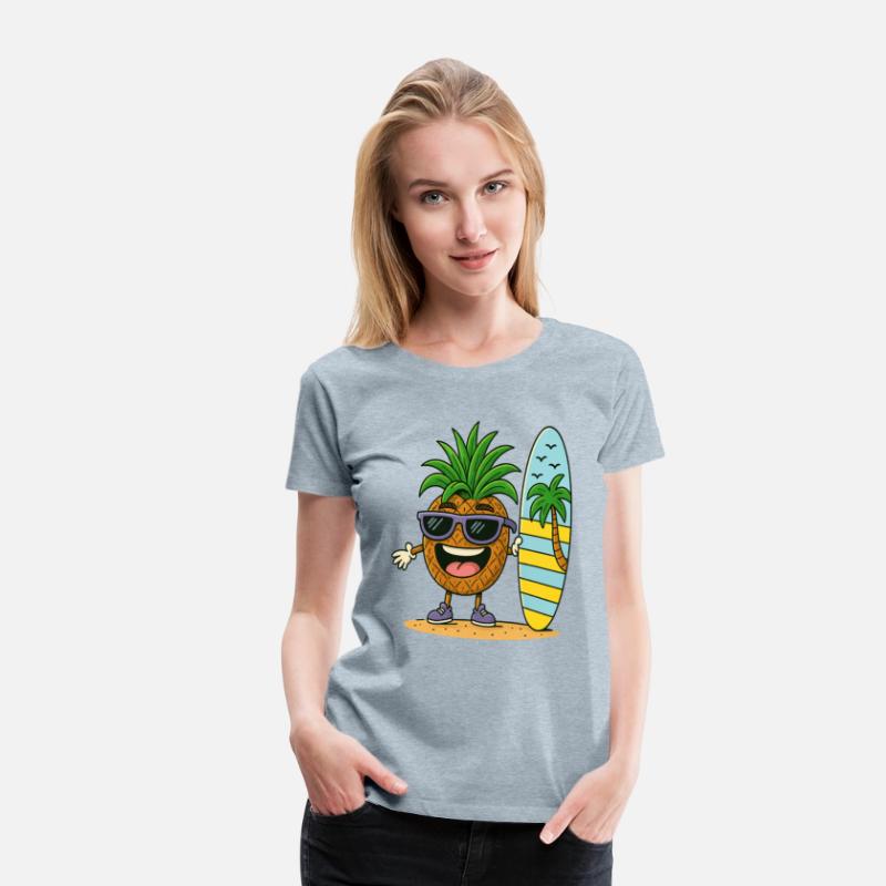 Sunny Surf Pineapple Character