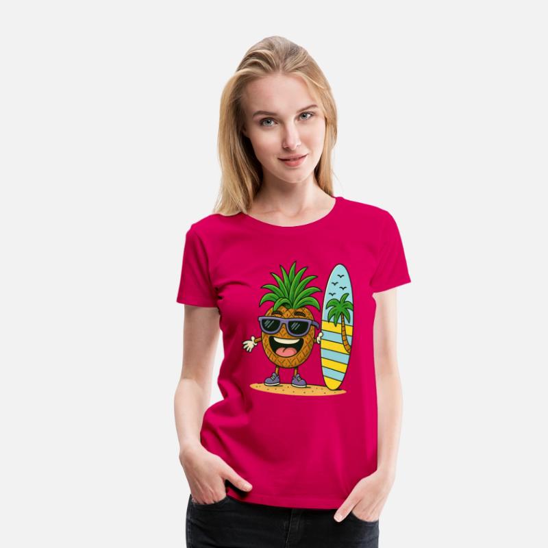 Sunny Surf Pineapple Character