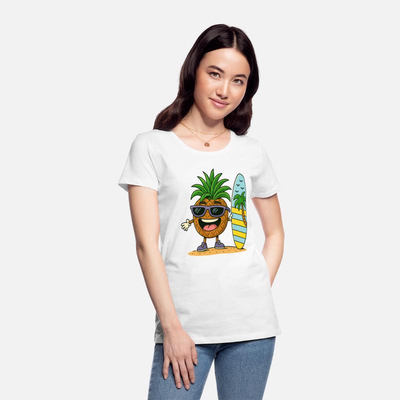 Sunny Surf Pineapple Character