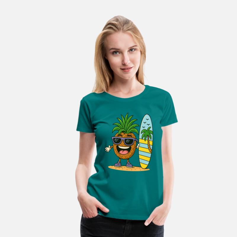 Sunny Surf Pineapple Character