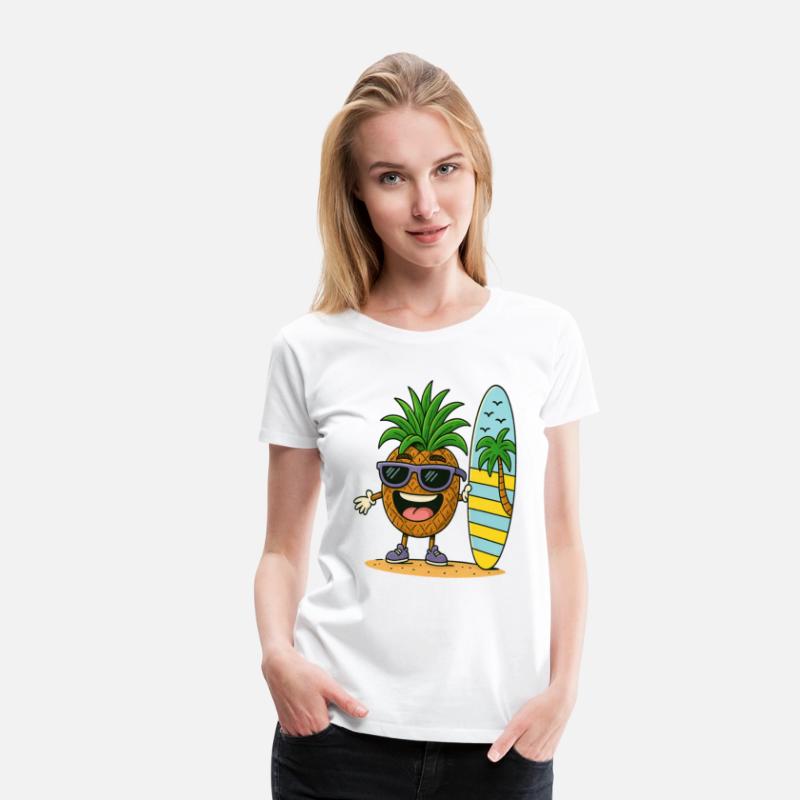 Sunny Surf Pineapple Character