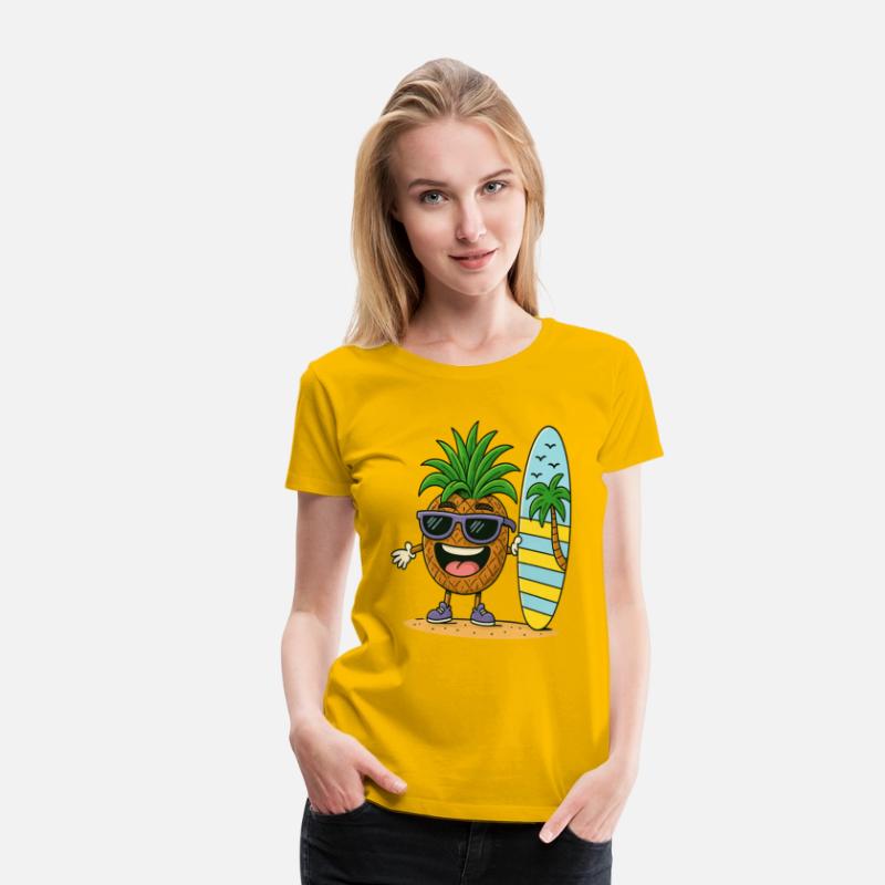Sunny Surf Pineapple Character