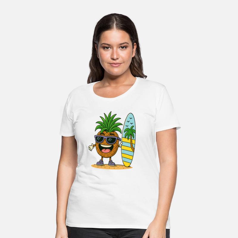 Sunny Surf Pineapple Character