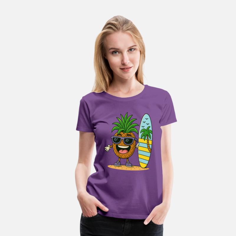 Sunny Surf Pineapple Character