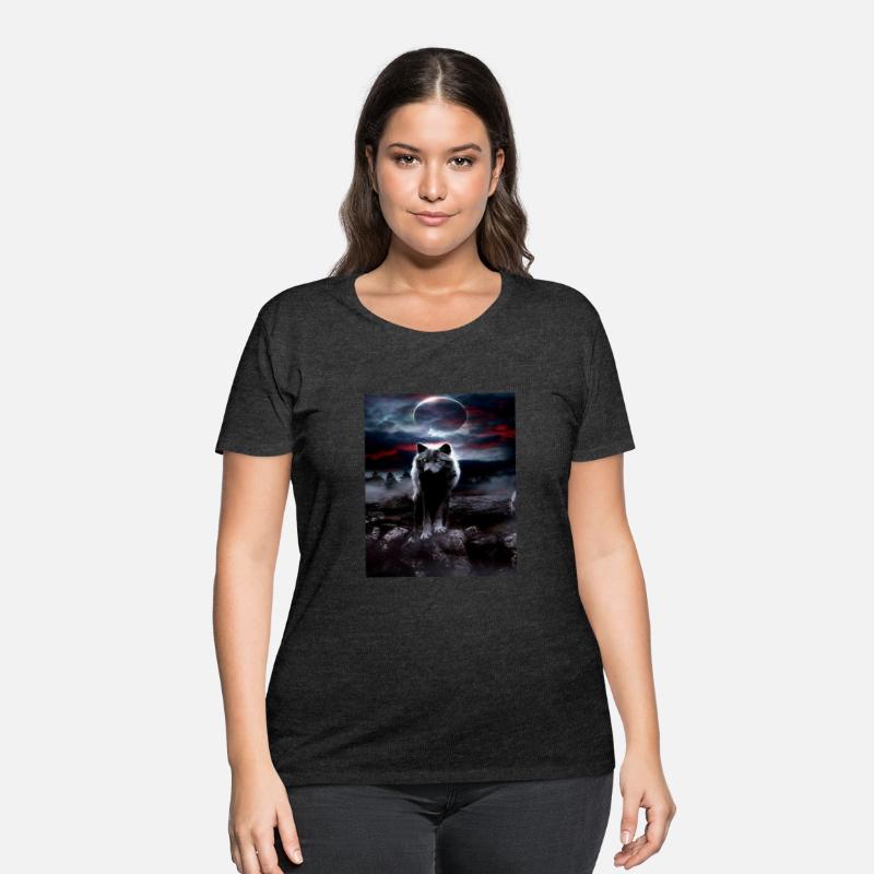 T-shirt classique wolf in the night