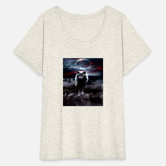 T-shirt classique wolf in the night