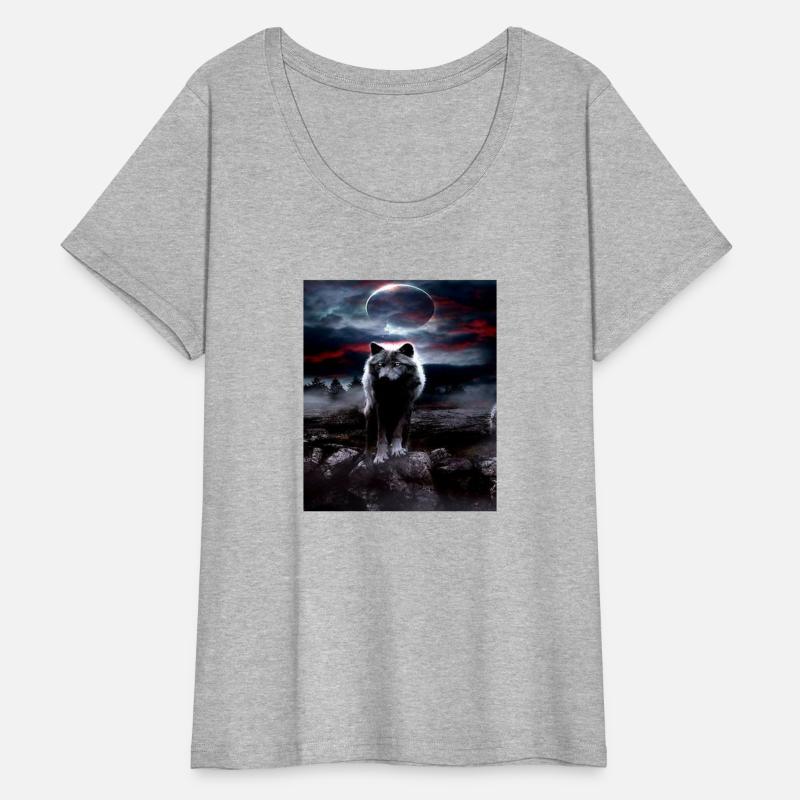 T-shirt classique wolf in the night
