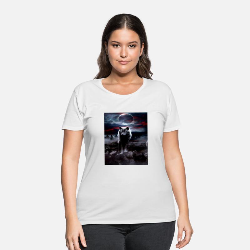 T-shirt classique wolf in the night