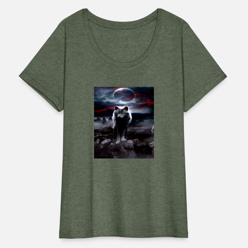 T-shirt classique wolf in the night
