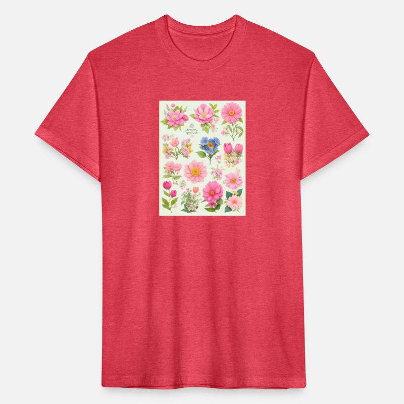 Tangerine and Coral Spring Flowers