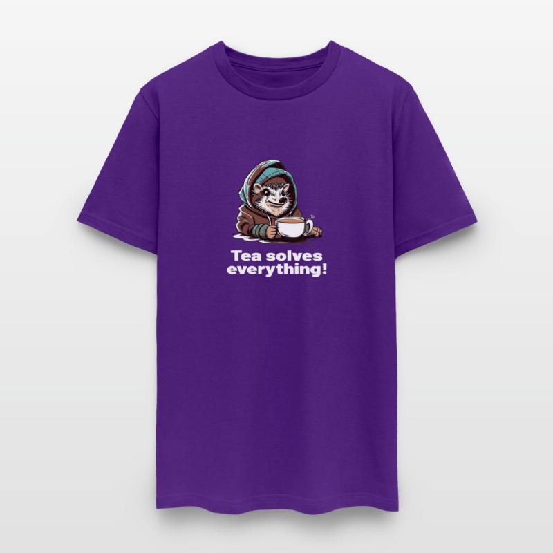 tea solves everything! hedgehog